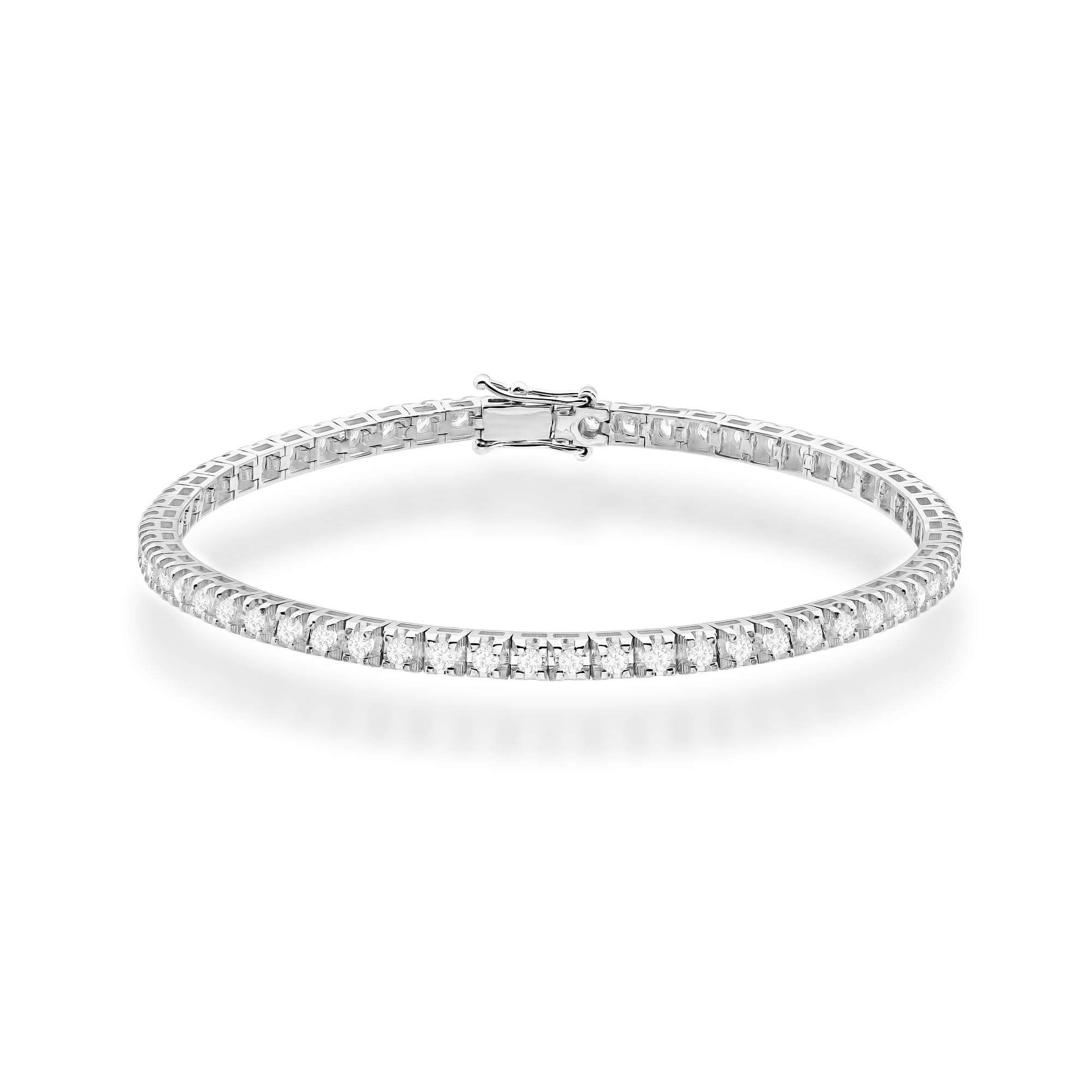 Bransoletka B0031 z diamentami laboratoryjnymi białe złoto Jubiler Kraków BigDIAMOND