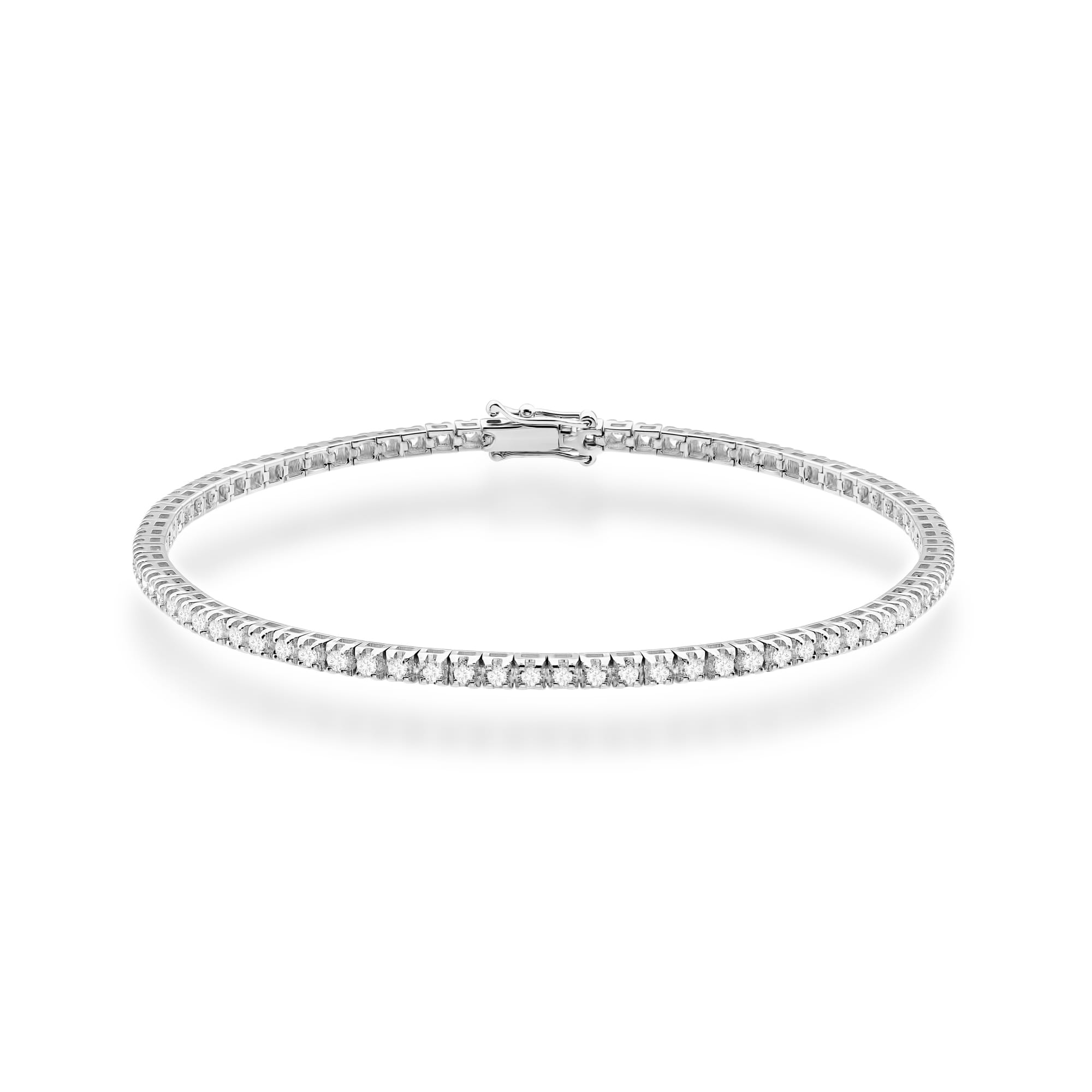Bransoletka B0031 z diamentami laboratoryjnymi białe złoto Jubiler Kraków BigDIAMOND
