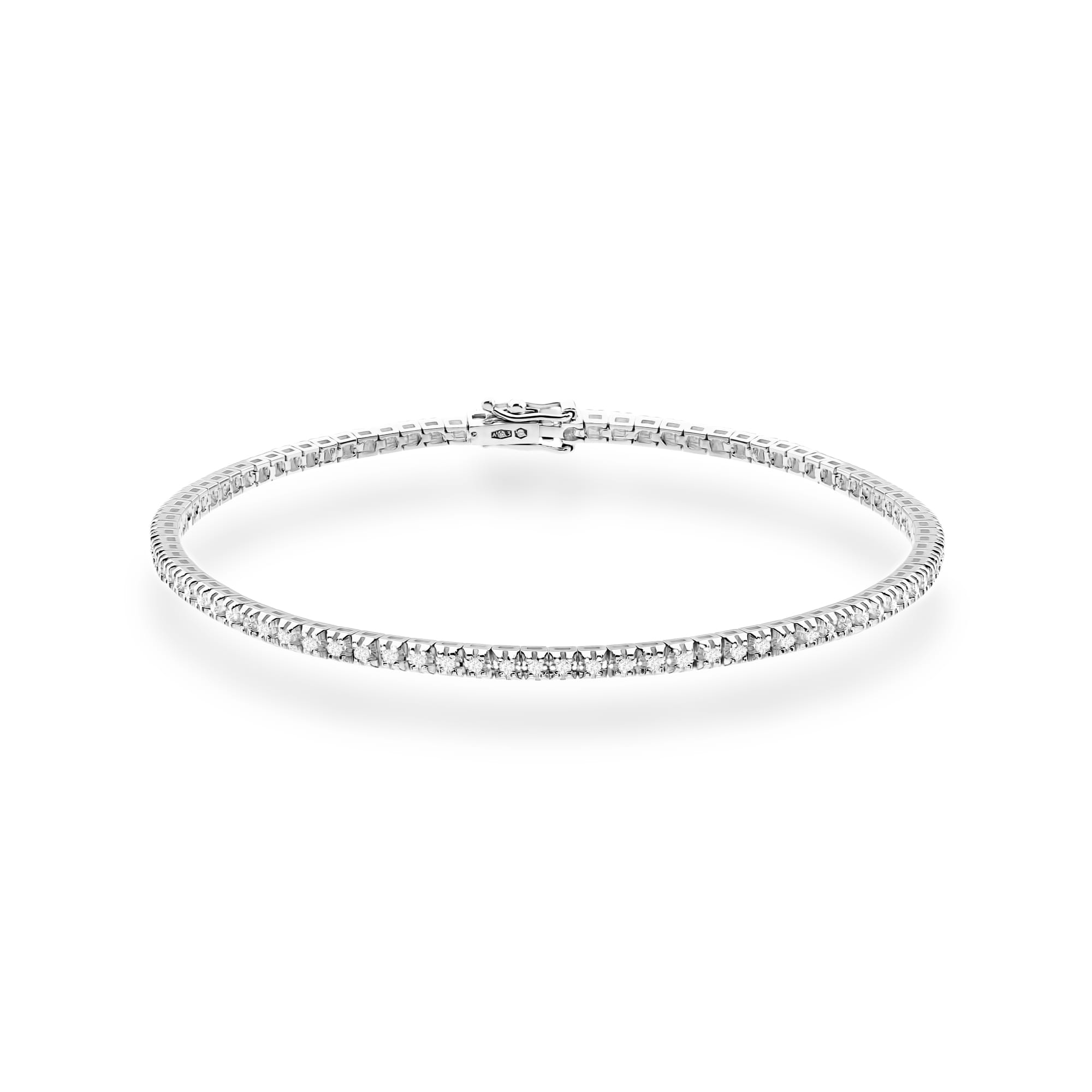 Bransoletka B0031 z diamentami laboratoryjnymi białe złoto Jubiler Kraków BigDIAMOND