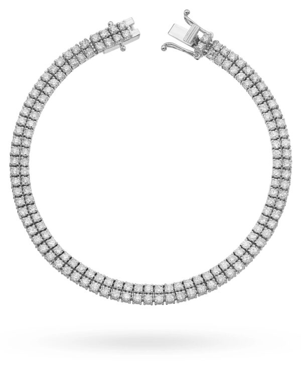 Bransoletka B0034 z diamentami białe złoto Jubiler Kraków BigDIAMOND