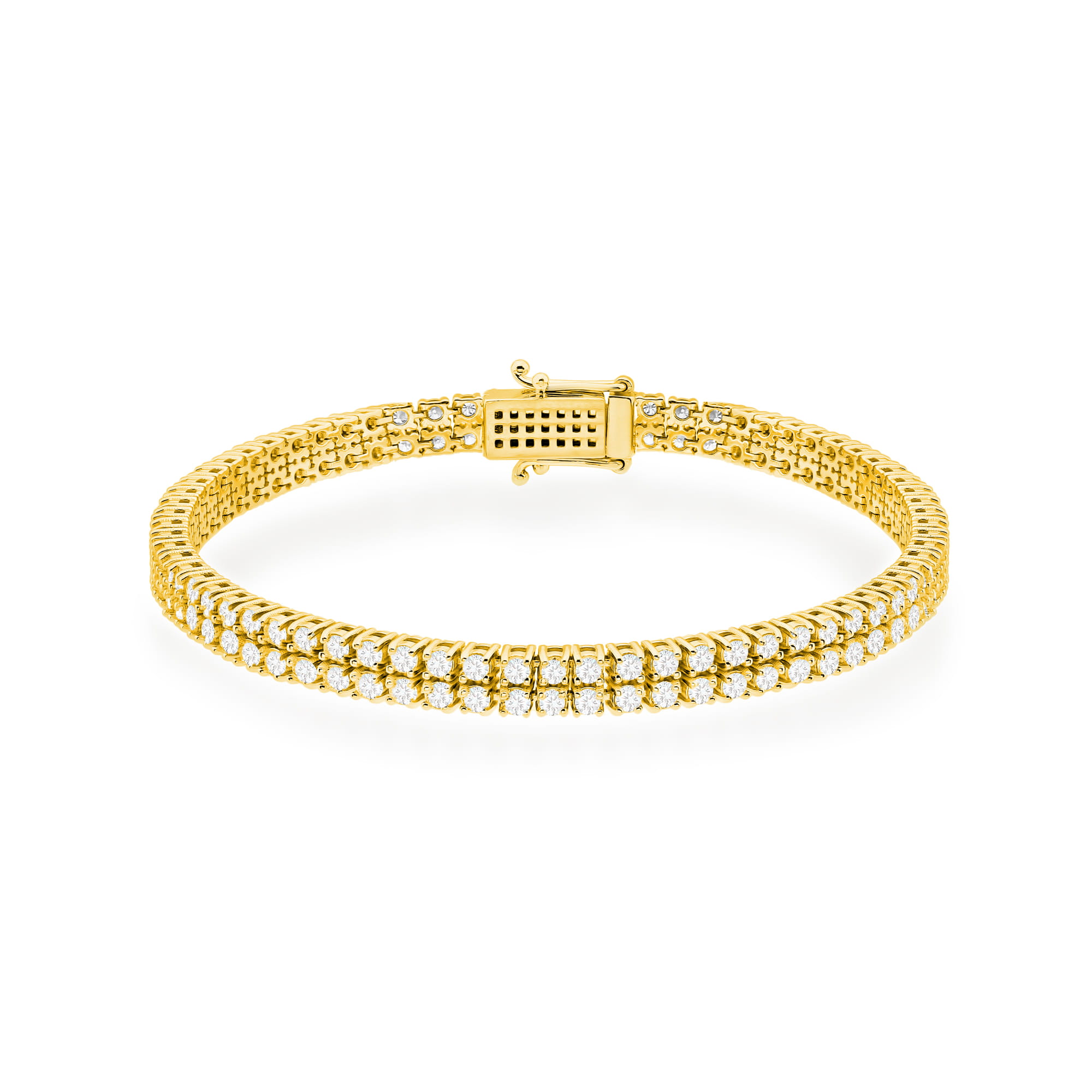 Bransoletka B0034 z diamentami laboratoryjnymi żółte złoto Jubiler Kraków BigDIAMOND