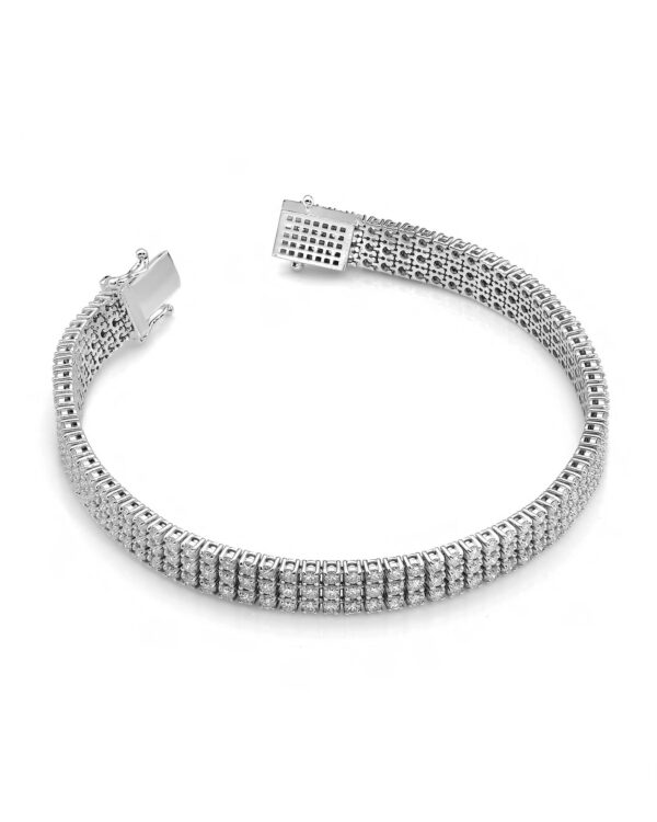 Bransoletka B0035 z diamentami białe złoto Jubiler Kraków BigDIAMOND