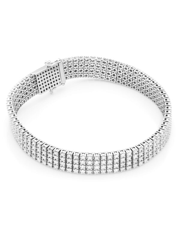 Bransoletka B0036 z diamentami białe złoto Jubiler Kraków BigDIAMOND