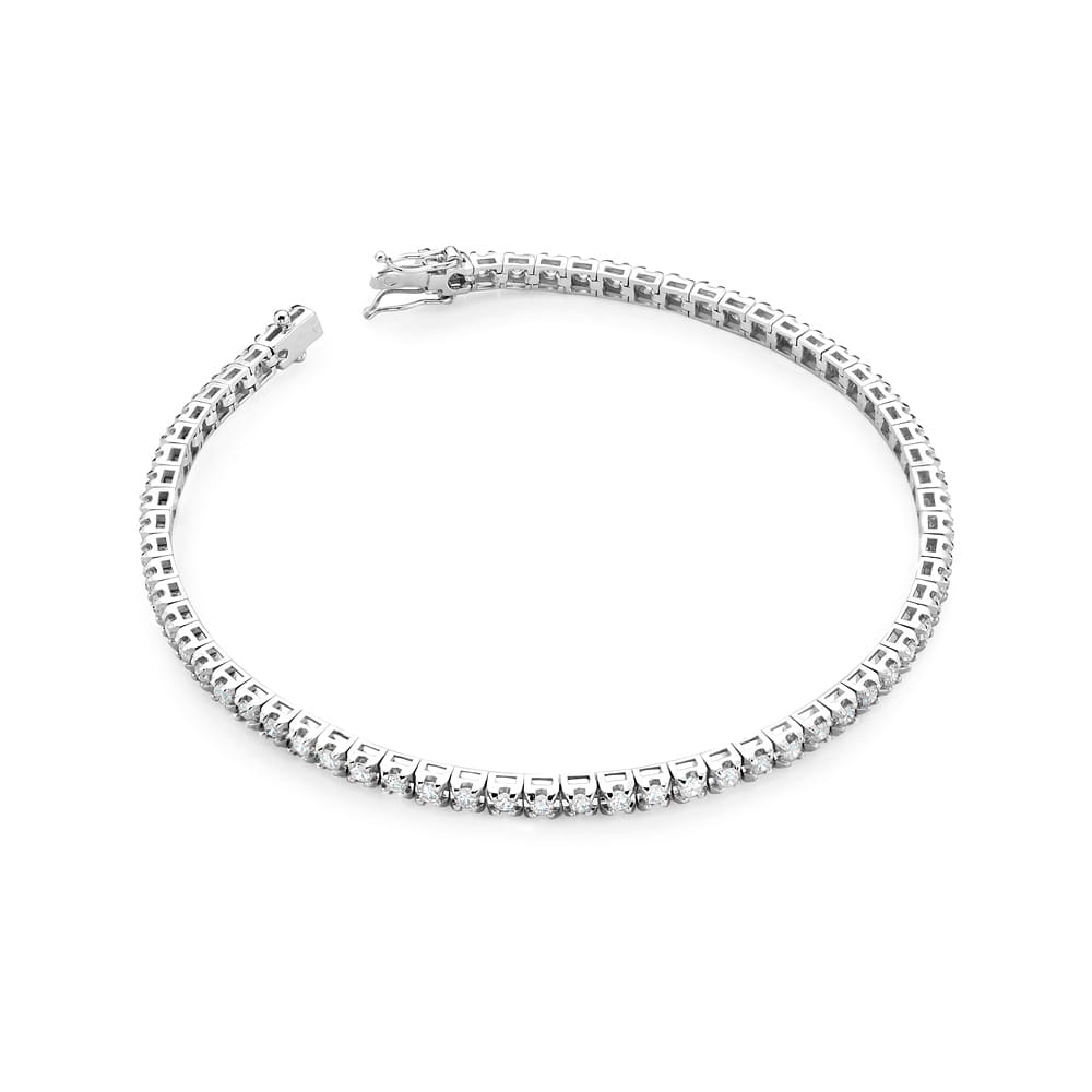 Bransoletka B39150 z diamentami białe złoto Jubiler Kraków BigDIAMOND