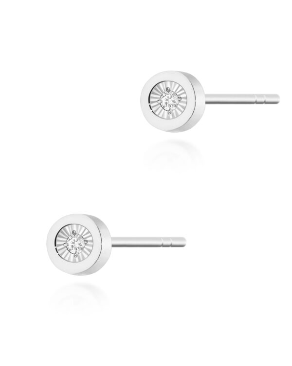 Kolczyki CK017 Diament 2 x 0