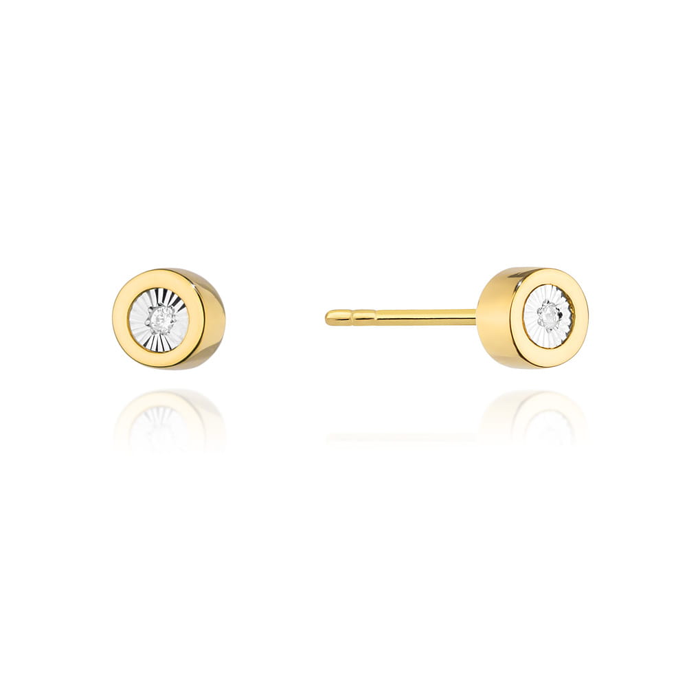 Kolczyki CK017 Diament 2 x 0