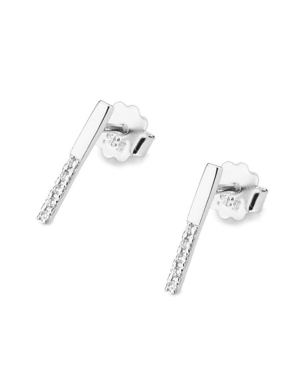 Kolczyki CK029 z diamentami białe złoto Jubiler Kraków BigDIAMOND