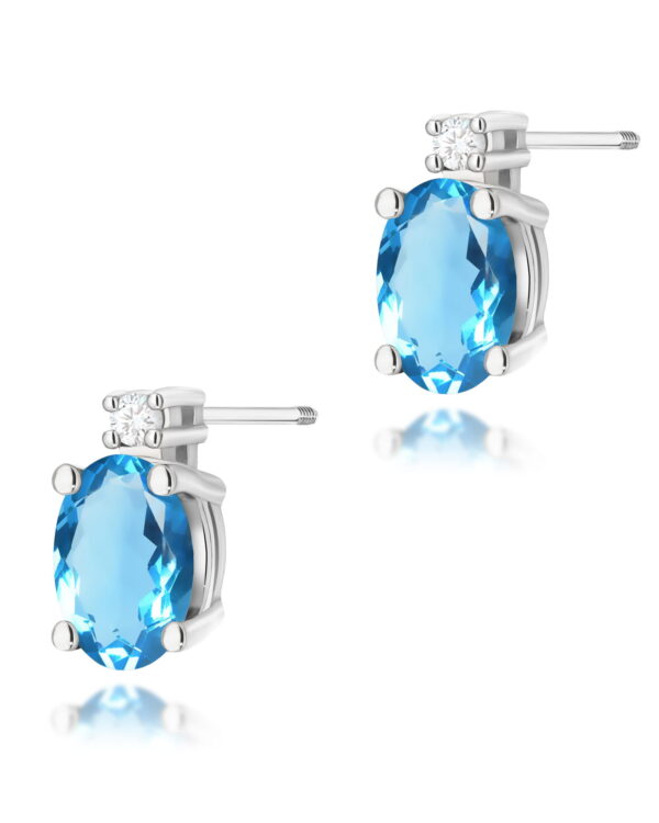 Kolczyki K0001 Topaz 2 x 0