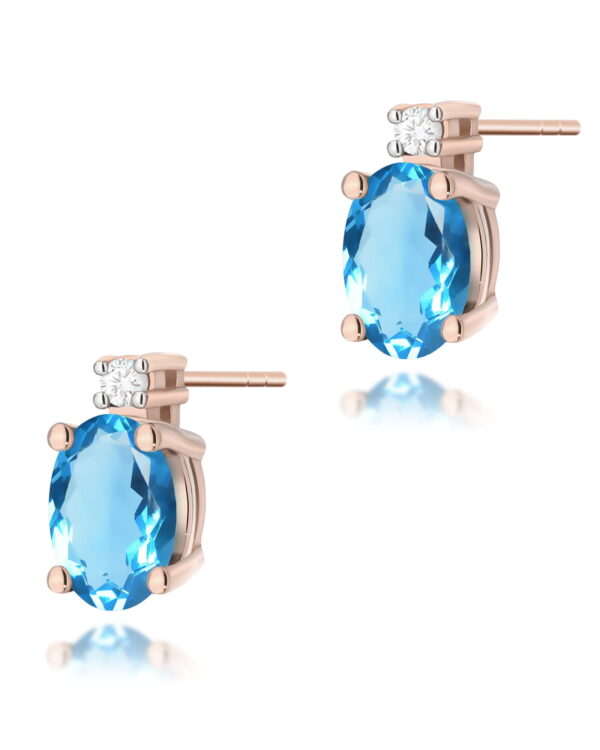 Kolczyki K0001 Topaz 2 x 0