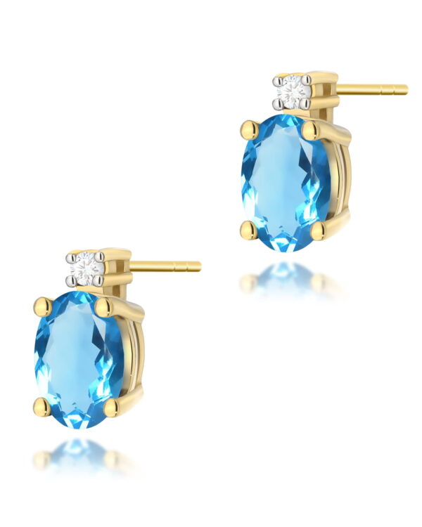 Kolczyki K0001 Topaz 2 x 0