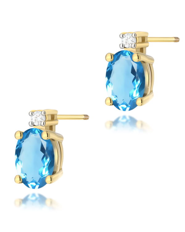 Kolczyki K0001 Topaz 2 x 0