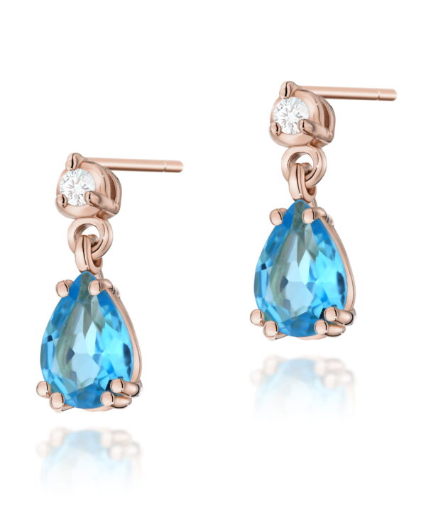 Kolczyki K0006 Topaz 2 x 0