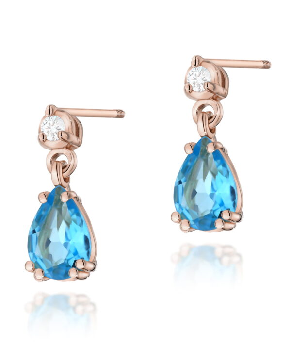 Kolczyki K0006 Topaz 2 x 0