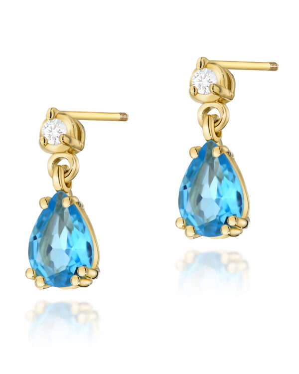 Kolczyki K0006 Topaz 2 x 0