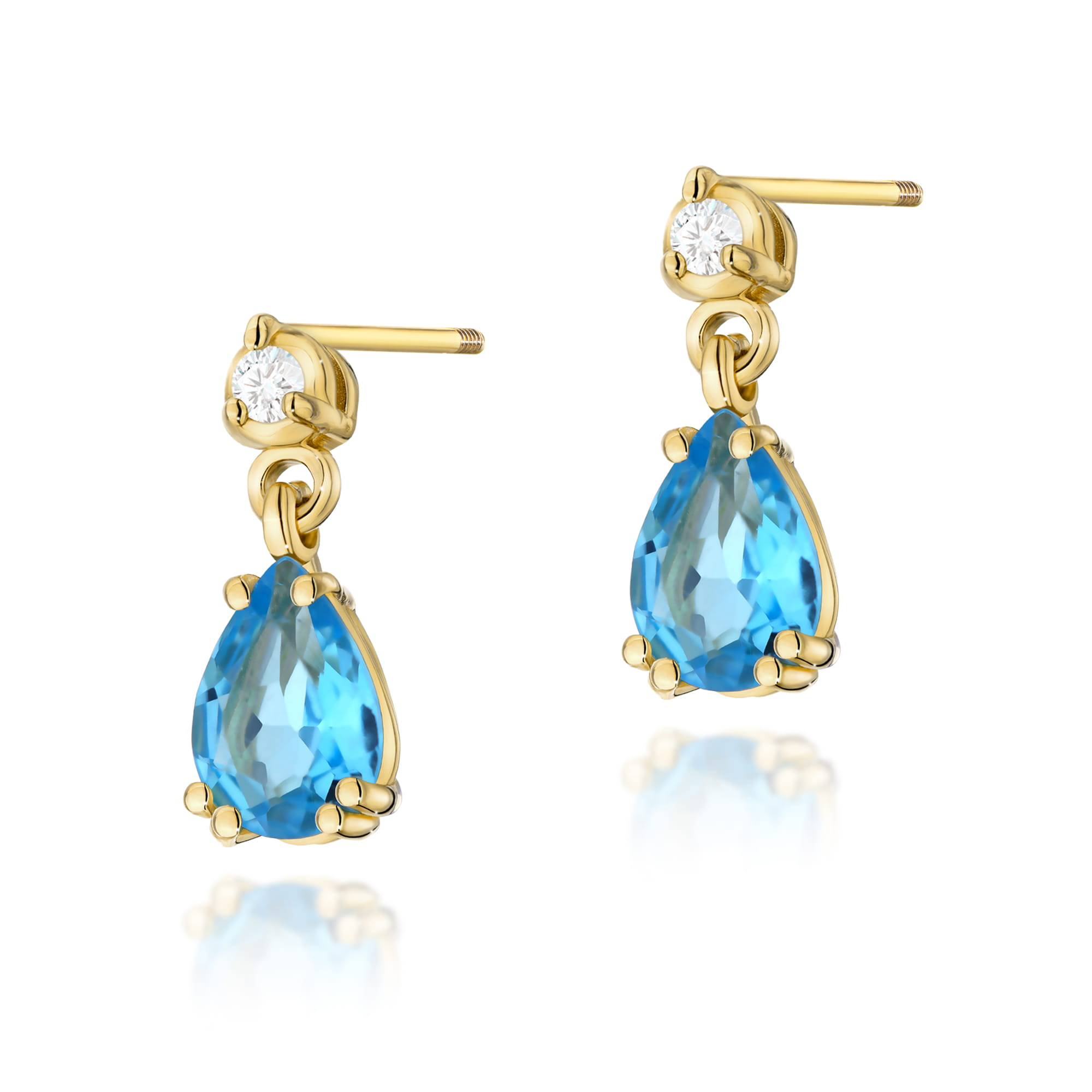 Kolczyki K0006 Topaz 2 x 0