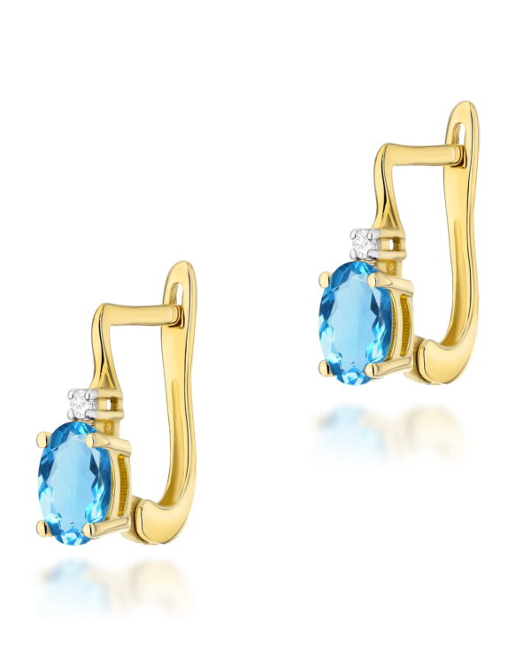 Kolczyki K0011 Topaz 2 x 0