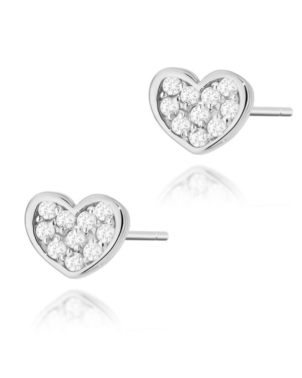 Kolczyki K0021 z diamentami białe złoto Jubiler Kraków BigDIAMOND