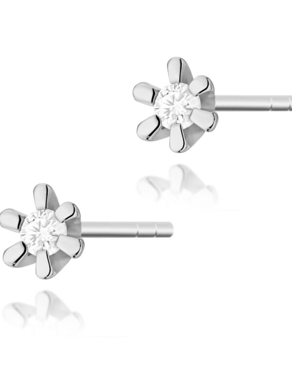 Kolczyki K0029 Diament 2 x 0