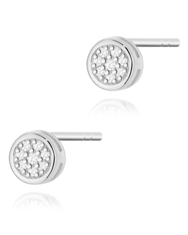 Kolczyki K0041 z diamentami białe złoto Jubiler Kraków BigDIAMOND