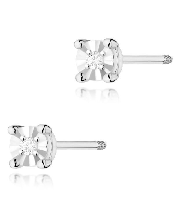 Kolczyki K0058 Diament 2 x 0