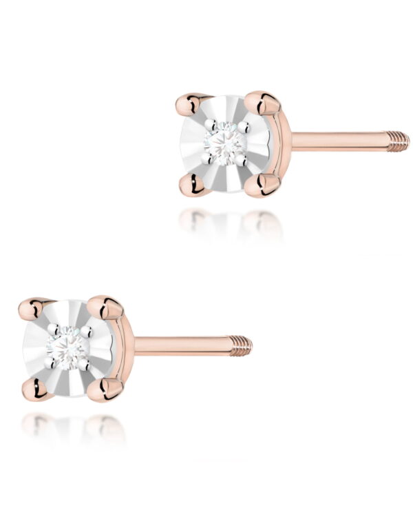 Kolczyki K0058 Diament 2 x 0