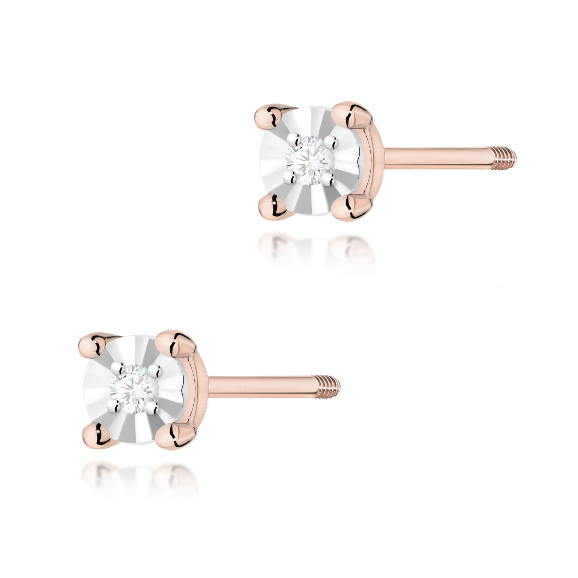 Kolczyki K0058 Diament 2 x 0