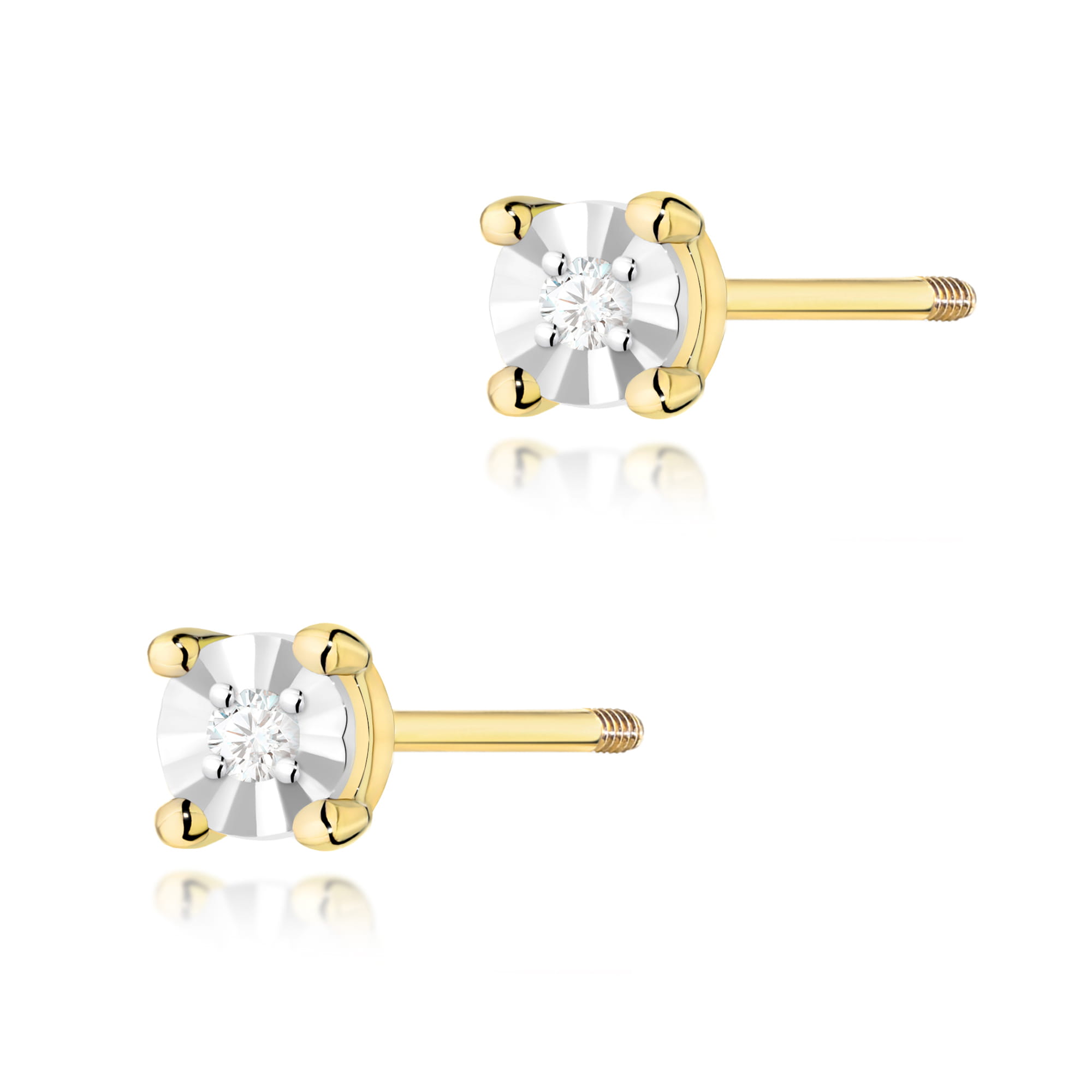 Kolczyki K0058 Diament 2 x 0