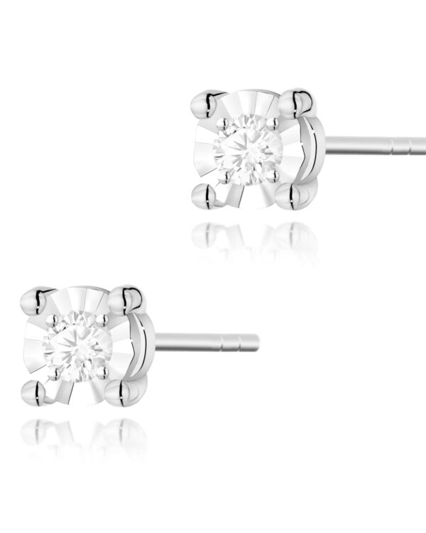 Kolczyki K0058 Diament 2 x 0