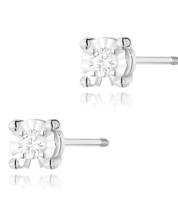 Kolczyki K0058 Diament 2 x 0