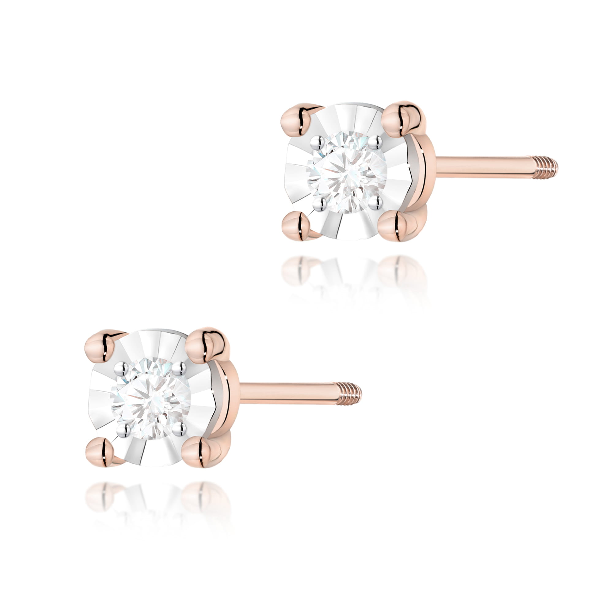 Kolczyki K0058 Diament 2 x 0