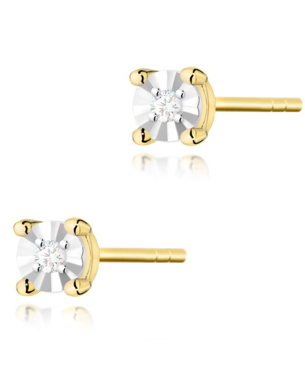 Kolczyki K0058 Diament 2 x 0