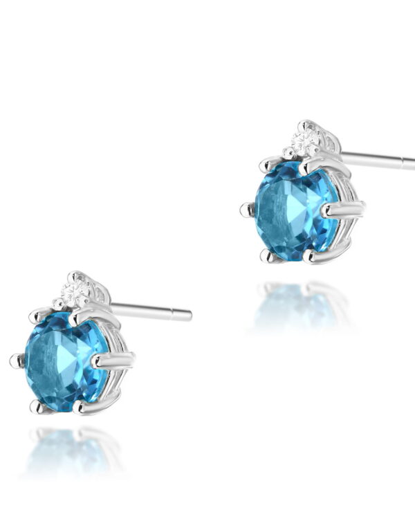Kolczyki K0076 Topaz 2 x 0