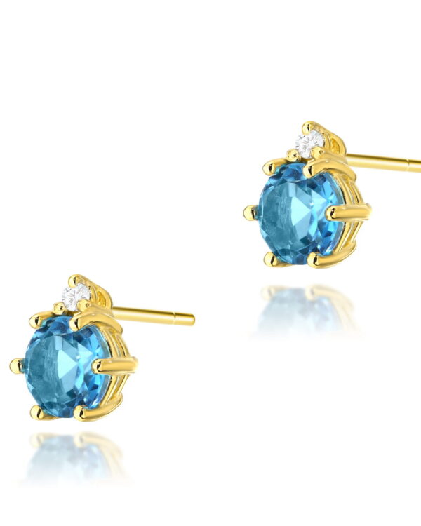 Kolczyki K0076 Topaz 2 x 0