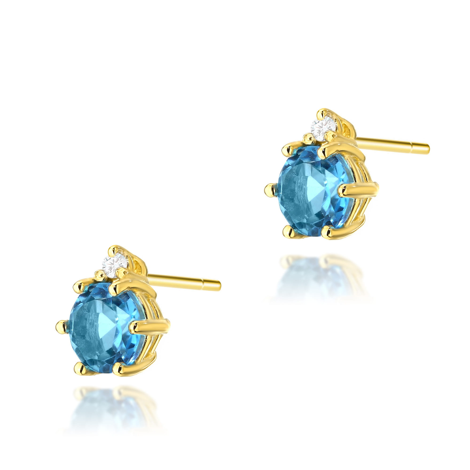 Kolczyki K0076 Topaz 2 x 0