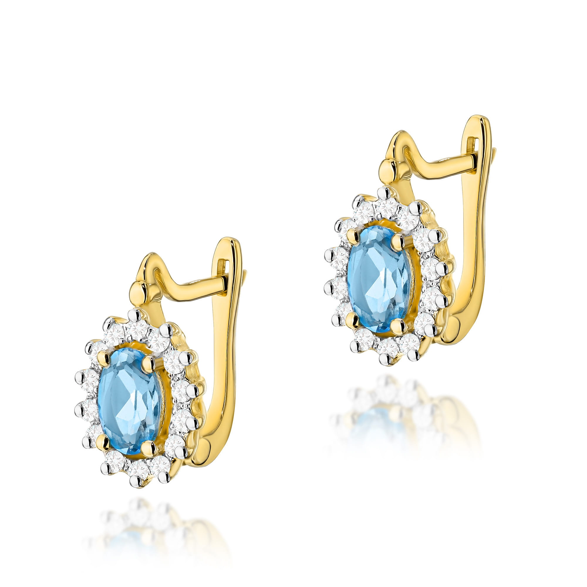 Kolczyki K0182 Topaz 2 x 0