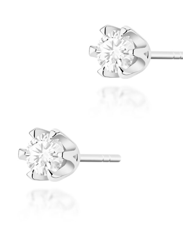 Kolczyki K0220 Diament 2 x 0