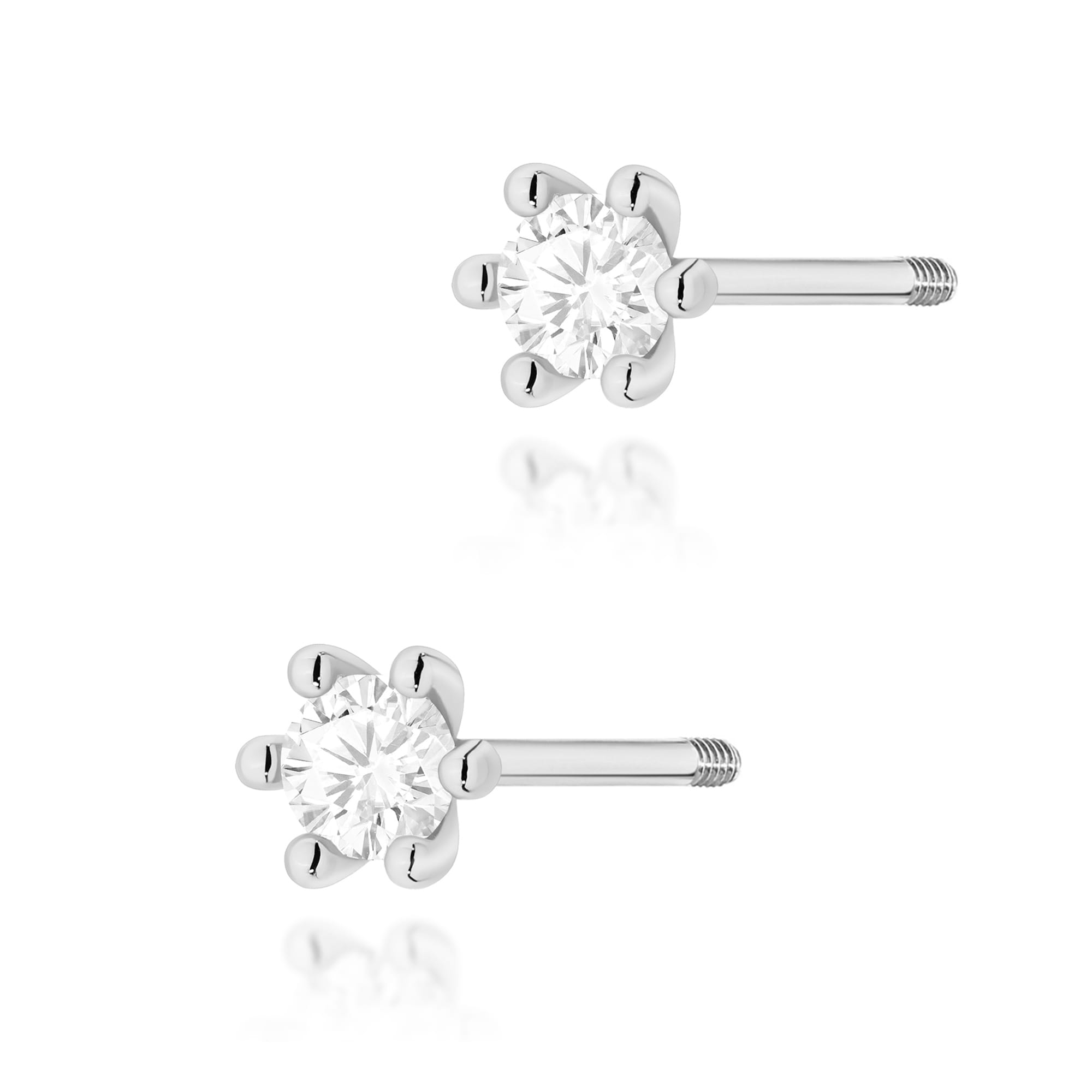 Kolczyki K0222 Diament 2 x 0