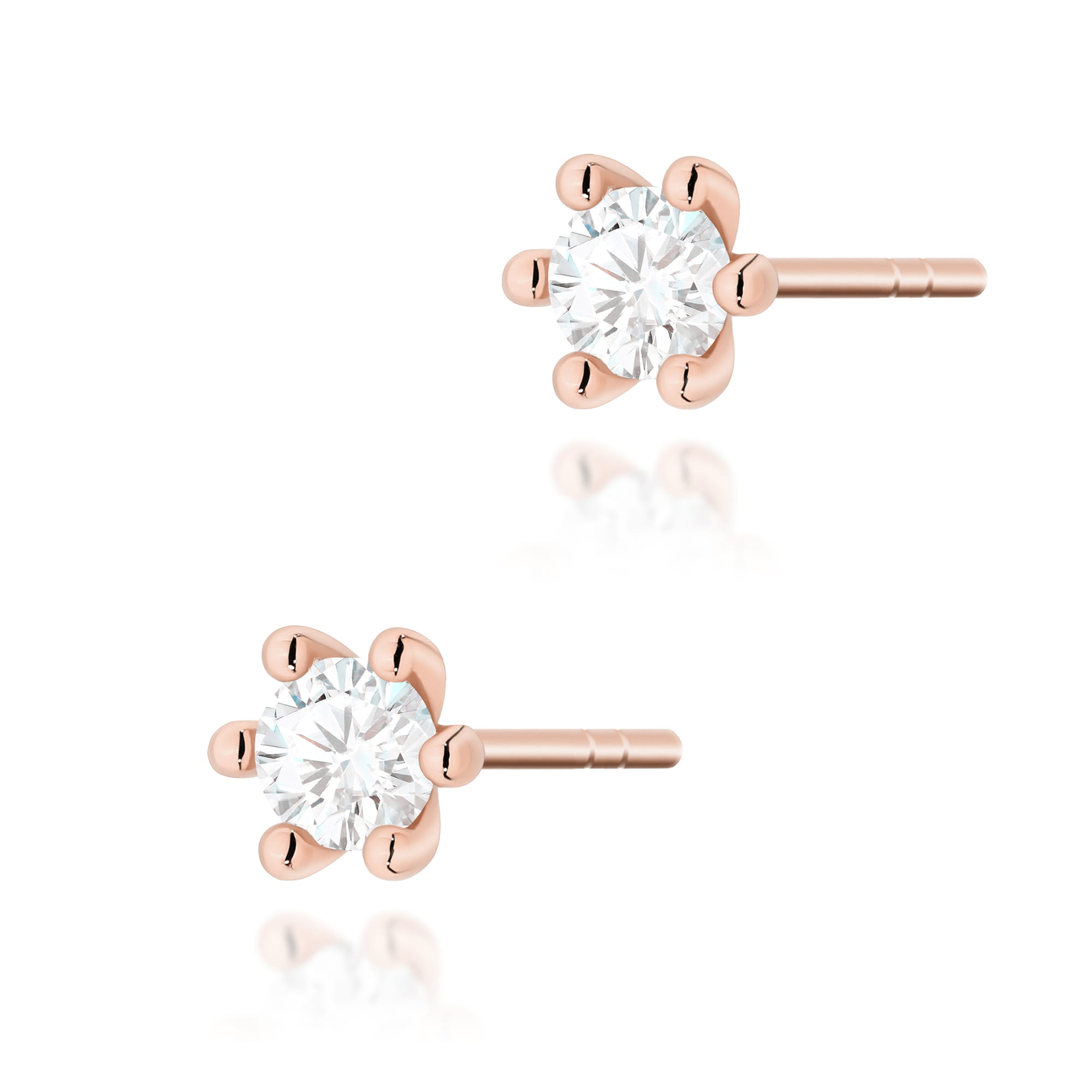 Kolczyki K0222 Diament 2 x 0
