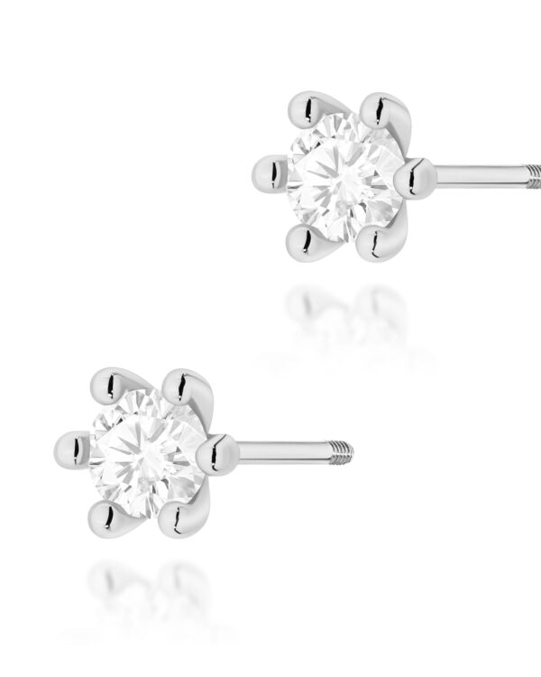 Kolczyki K0222 Diament 2 x 0