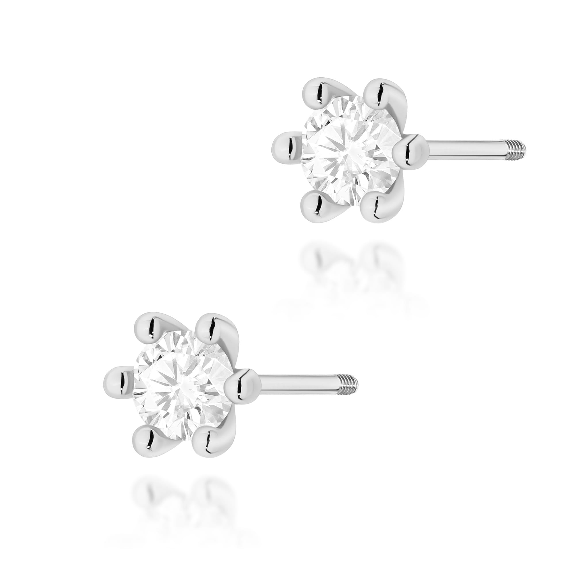 Kolczyki K0222 Diament 2 x 0