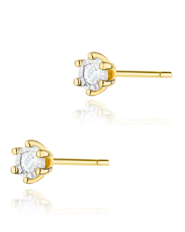 Kolczyki K0222BT Diament 2 x 0
