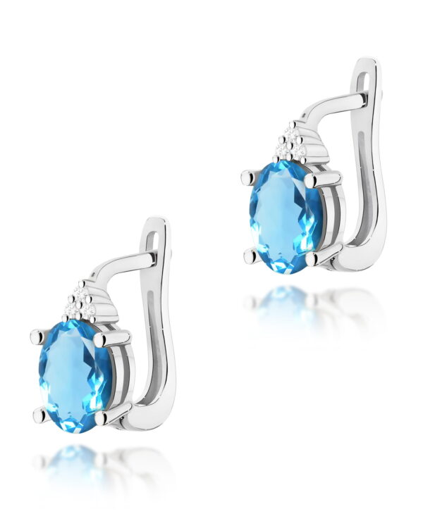 Kolczyki K0308 Topaz 2 x 0