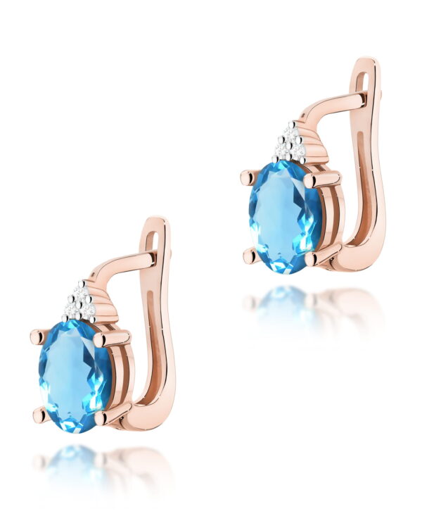 Kolczyki K0308 Topaz 2 x 0