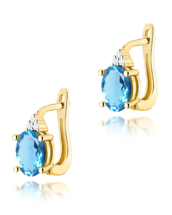 Kolczyki K0308 Topaz 2 x 0