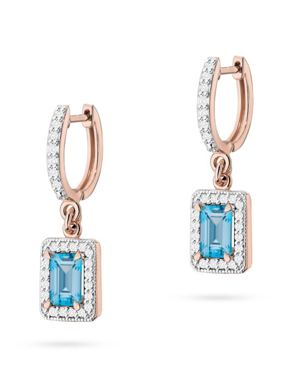 Kolczyki K0422 Topaz 2 x 0