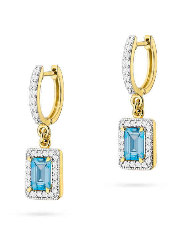 Kolczyki K0422 Topaz 2 x 0