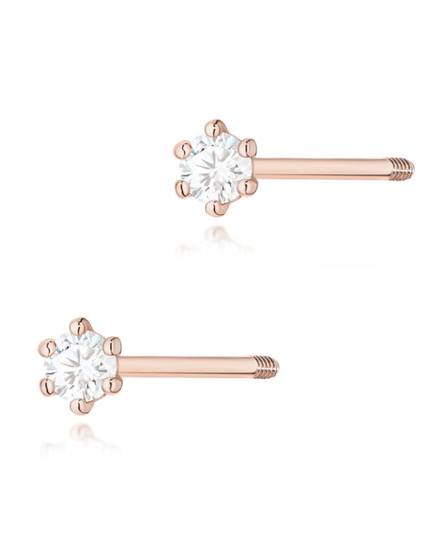Kolczyki K0501 Diament 2 x 0