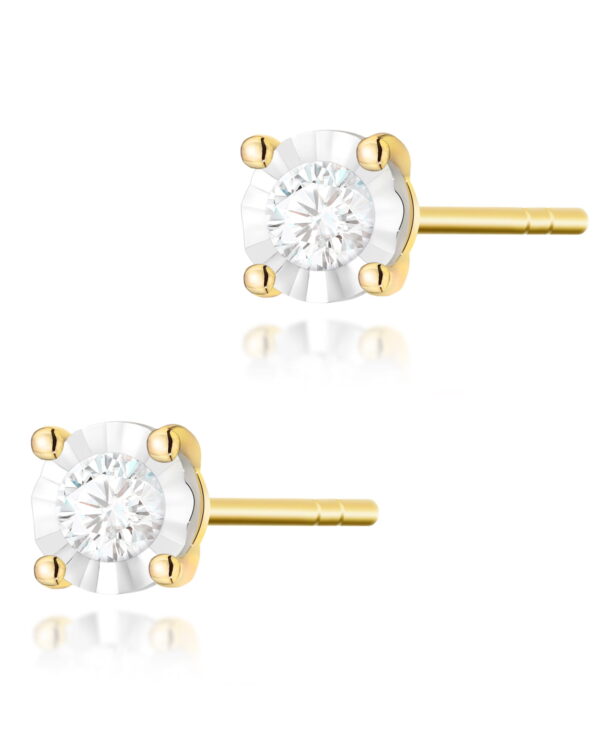 Kolczyki KO058 Diament 2 x 0