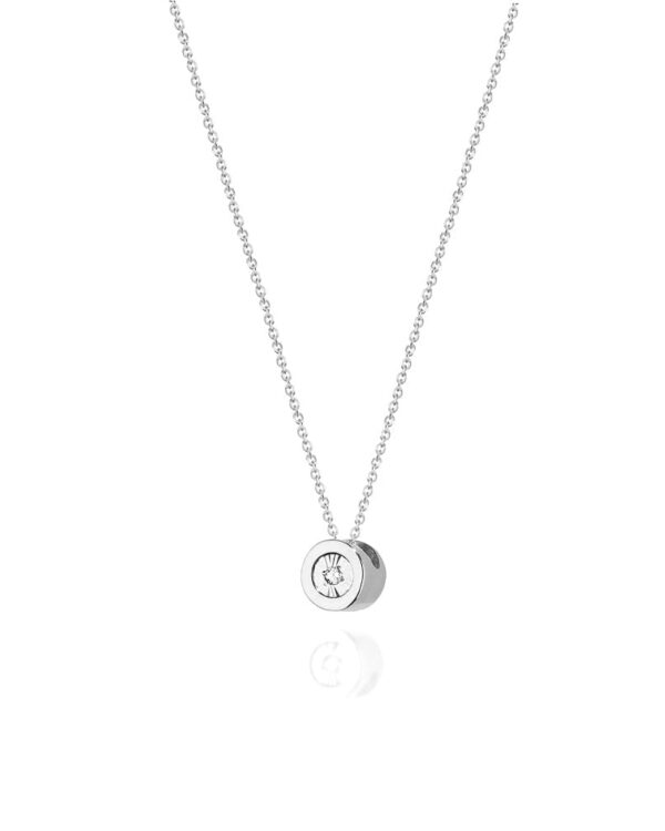 Naszyjnik C017 z diamentami białe złoto Jubiler Kraków BigDIAMOND