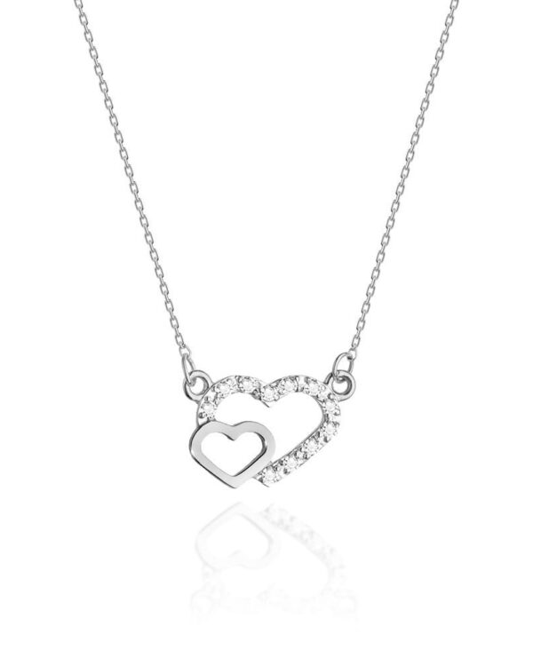 Naszyjnik C023 z diamentami białe złoto Jubiler Kraków BigDIAMOND